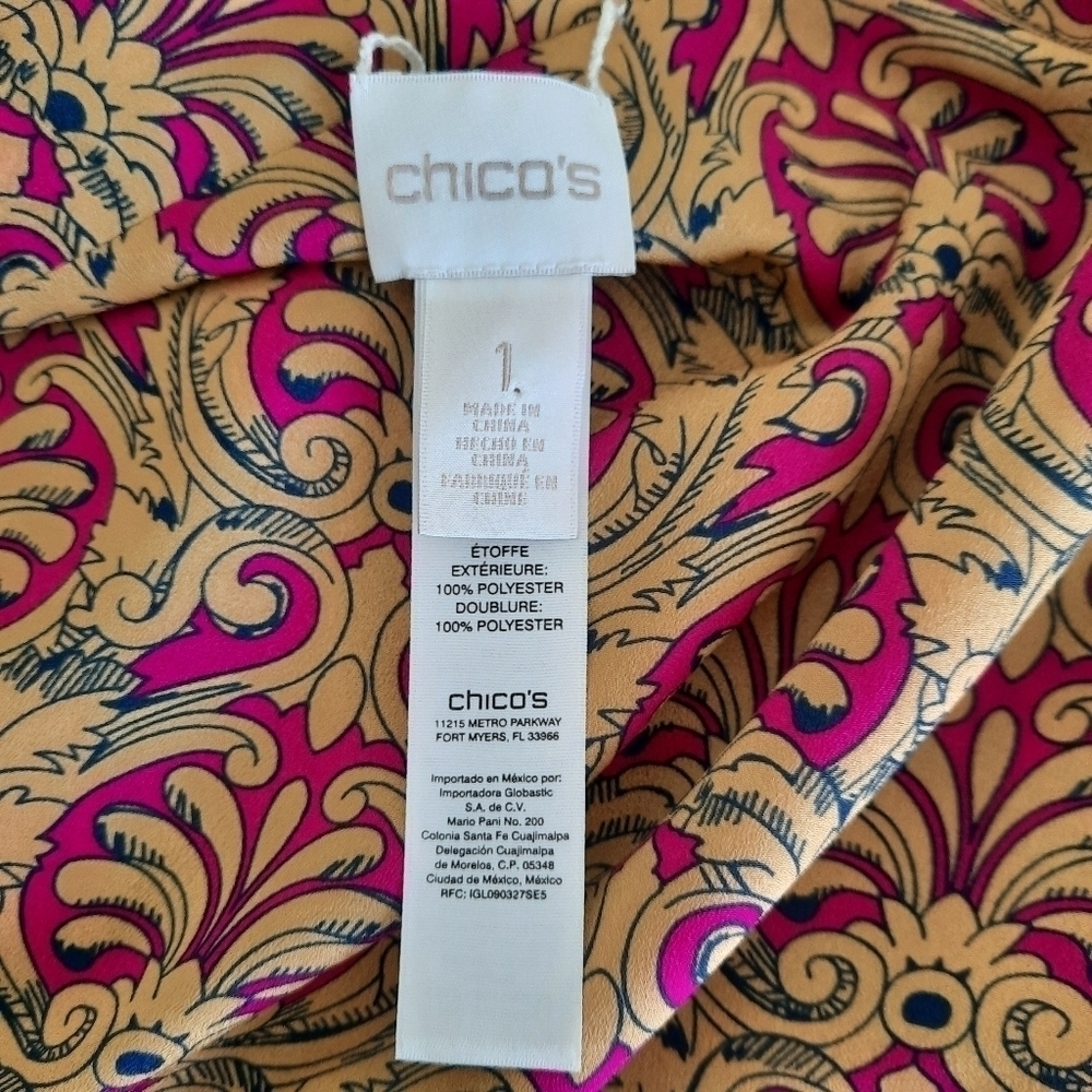 Chico's Boho Reversible Kimono 1 - Picture 6 of 9